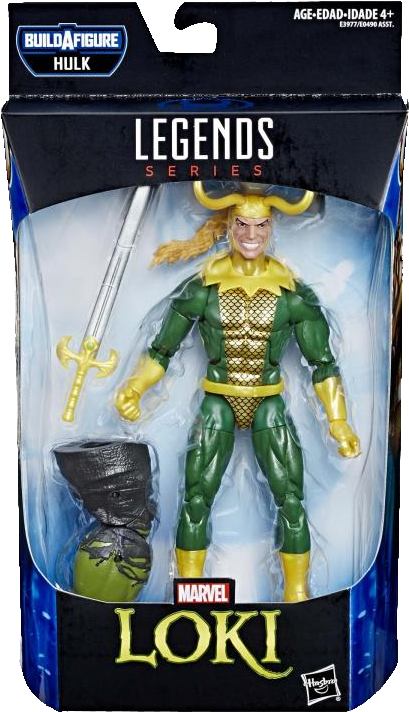 Marvel Legends Series Loki Action Figure Packaging PNG