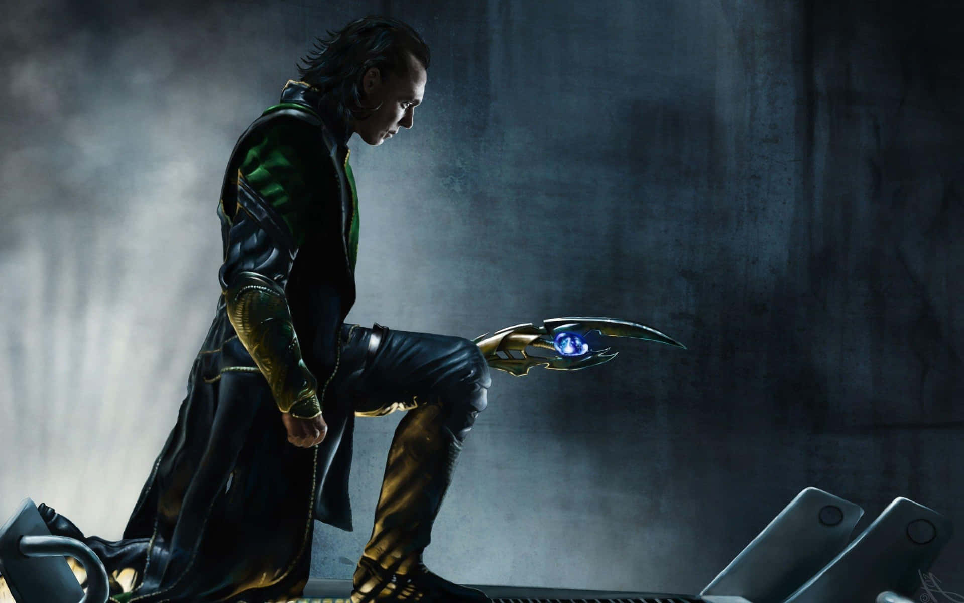 Tomhiddleston Come Loki Di Marvel. Sfondo