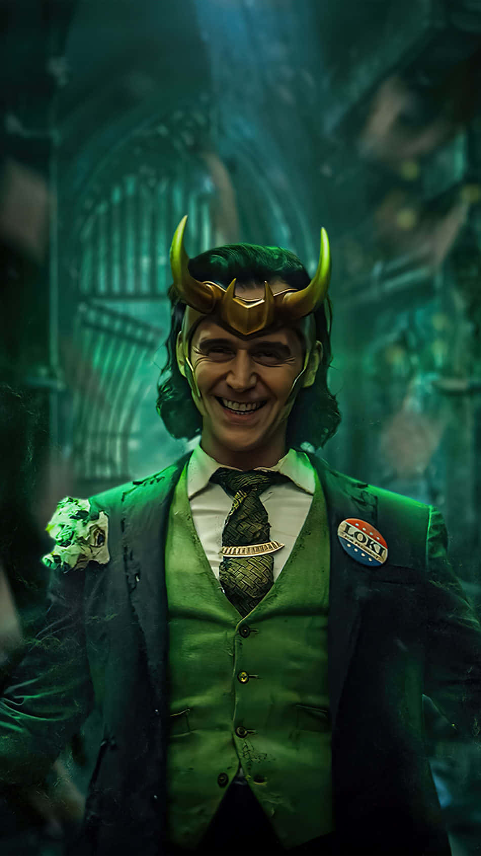 En udspekuleret nar: Marvels Loki Wallpaper