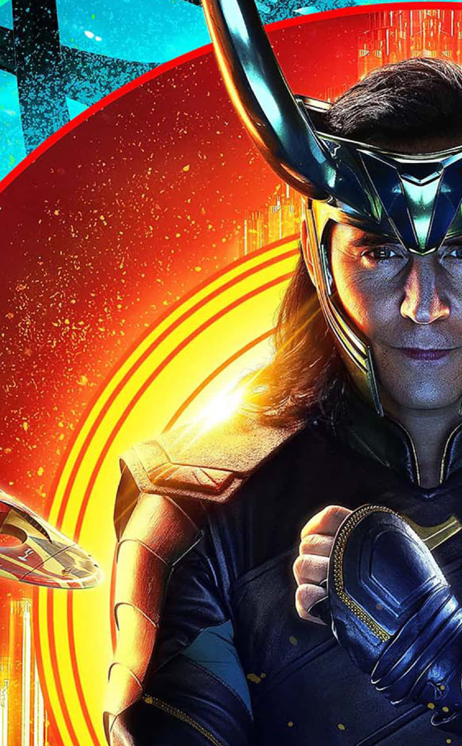 Tom Hiddleston som Loki, Guden for Ondskab. Wallpaper
