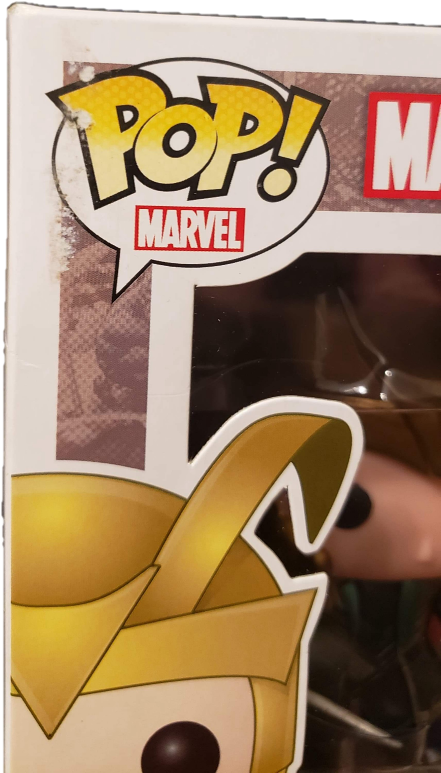 Marvel Loki Funko Pop Box Detail PNG