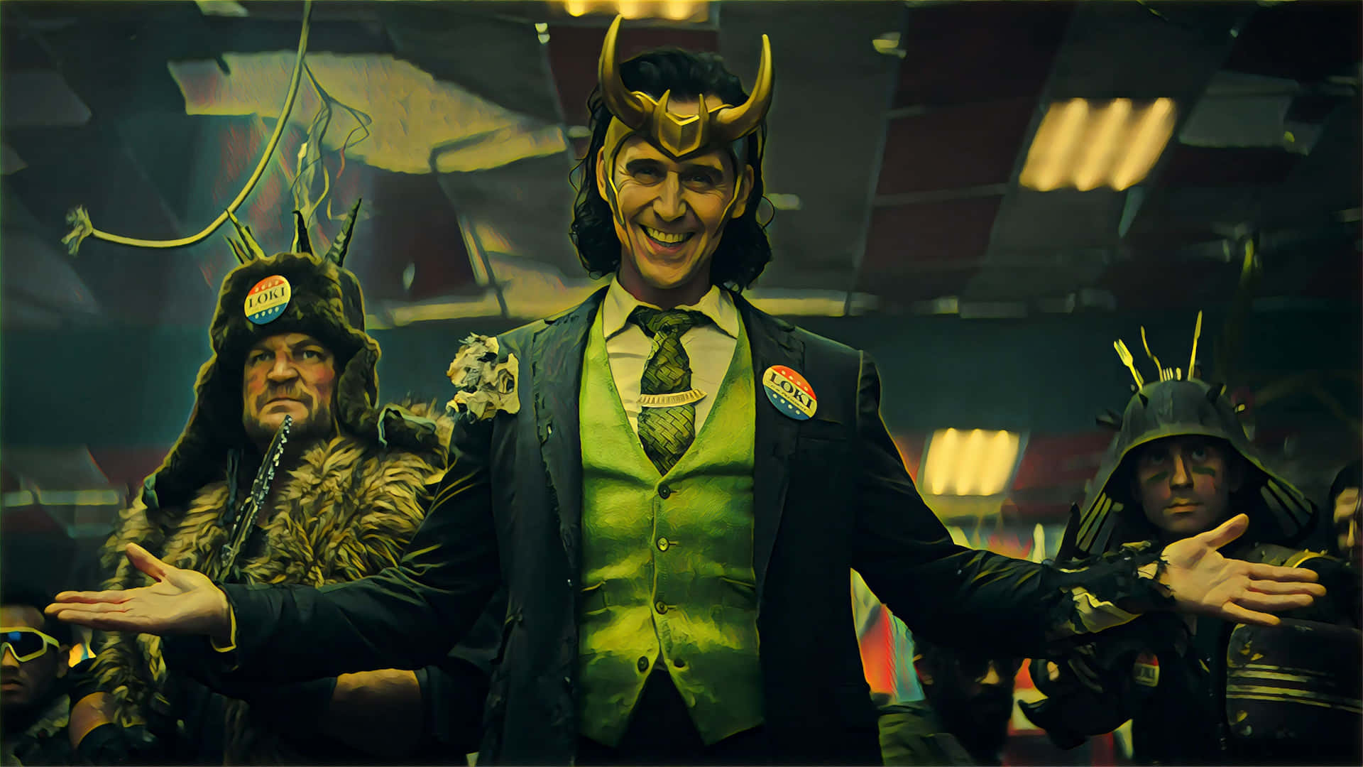 "Tom Hiddleston as Loki in the Marvel Cinematic Universe" Wallpaper