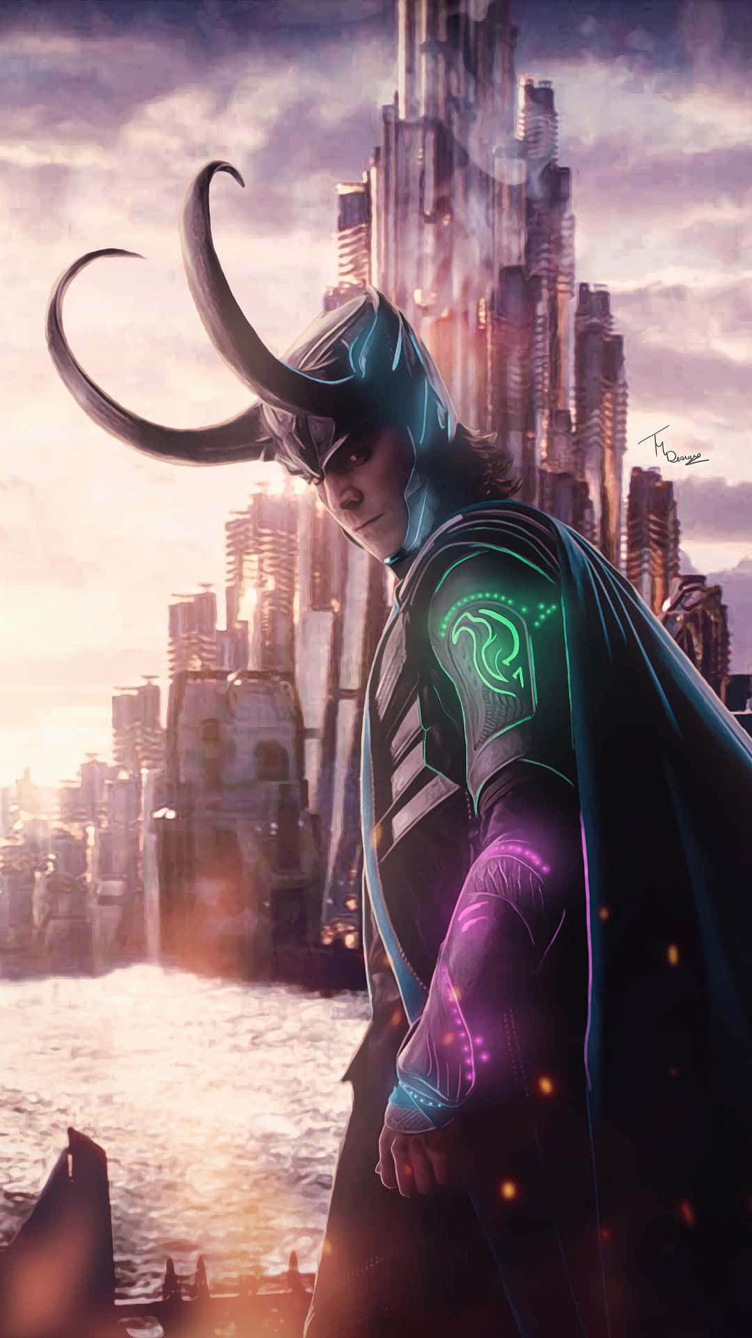 Guden af ulykke, Loki, bringer lidt ulykke din vej. Wallpaper