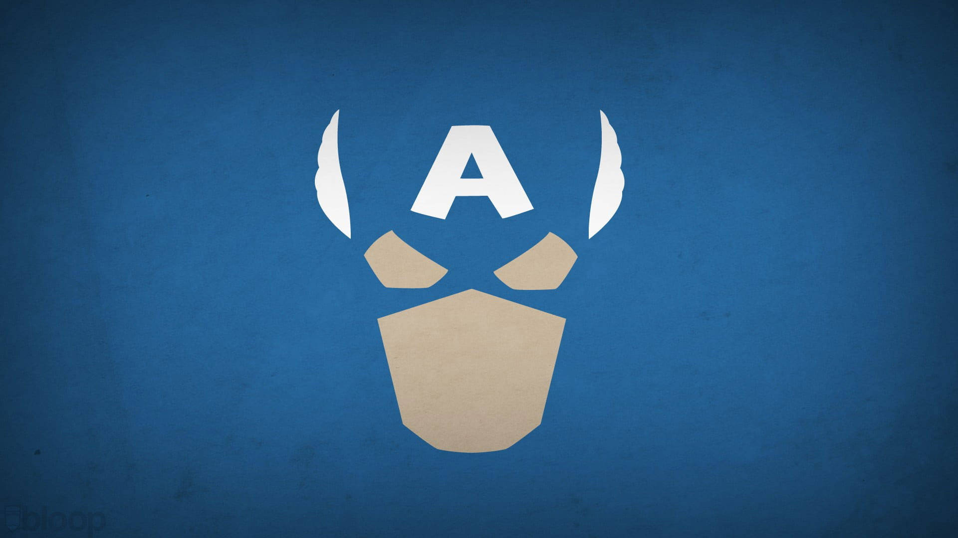 Captain America-logo på en blå baggrund. Wallpaper