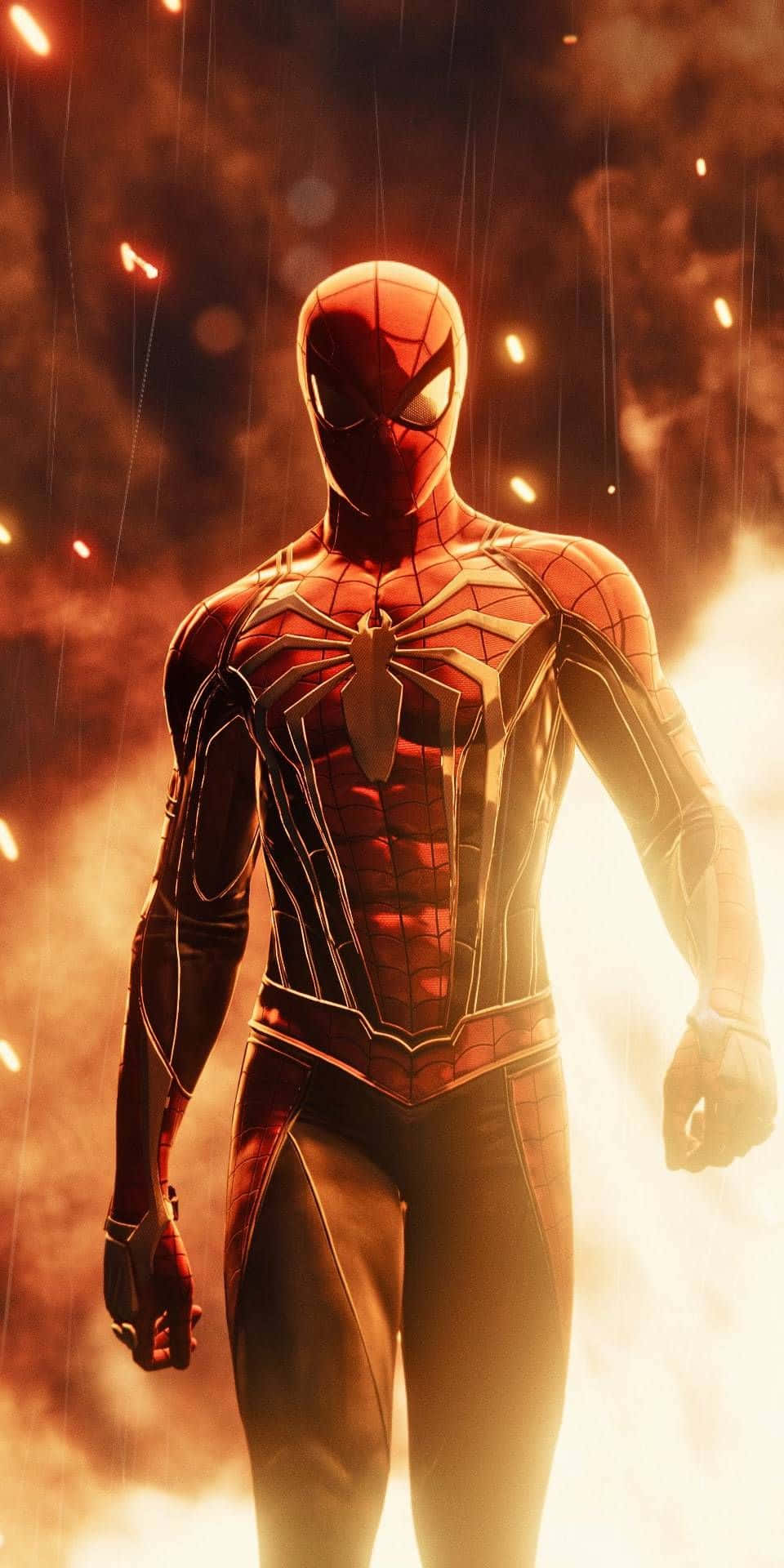 Marvel Ps4 Spiderman Explosion Wallpaper