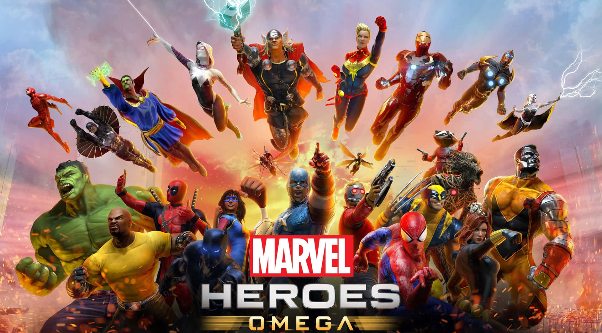 Marvel Ps4 Marvel Heroes Omega Poster Wallpaper