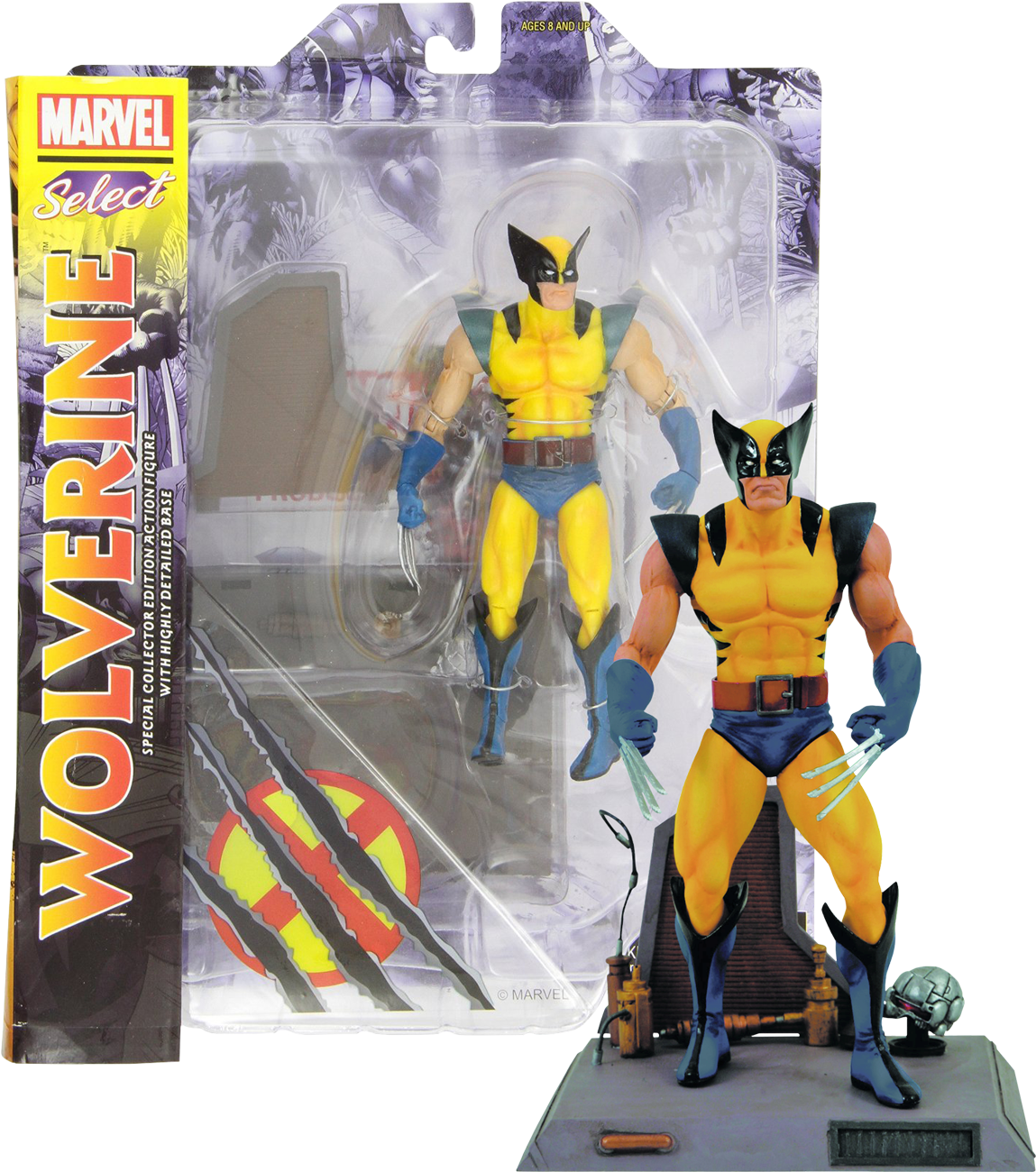 Marvel Select Wolverine Action Figure Packaging PNG