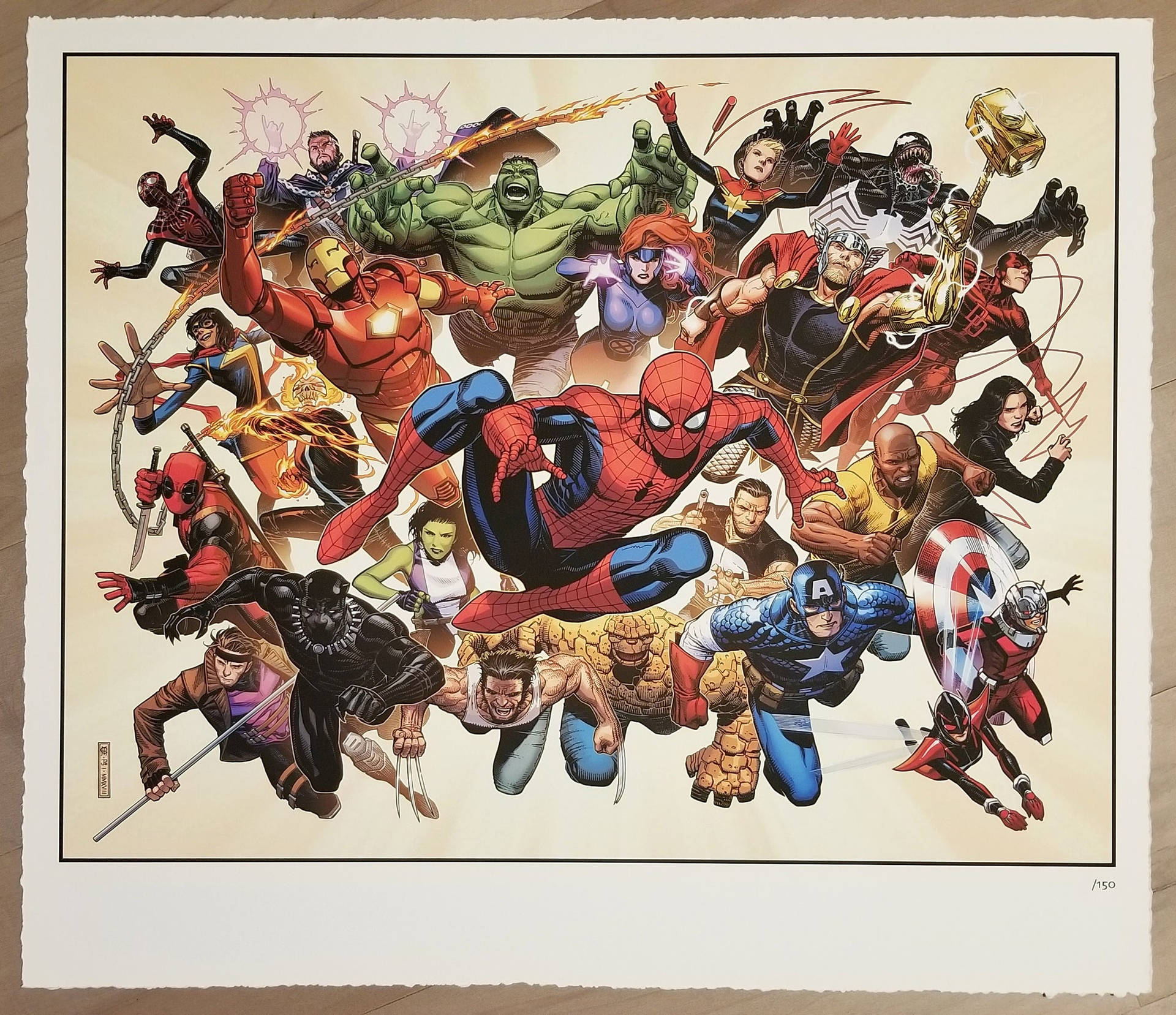 Marvel Superhelte Æstetisk Grafisk Tapet Wallpaper
