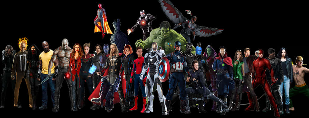 Marvel Superheroes Assemble PNG