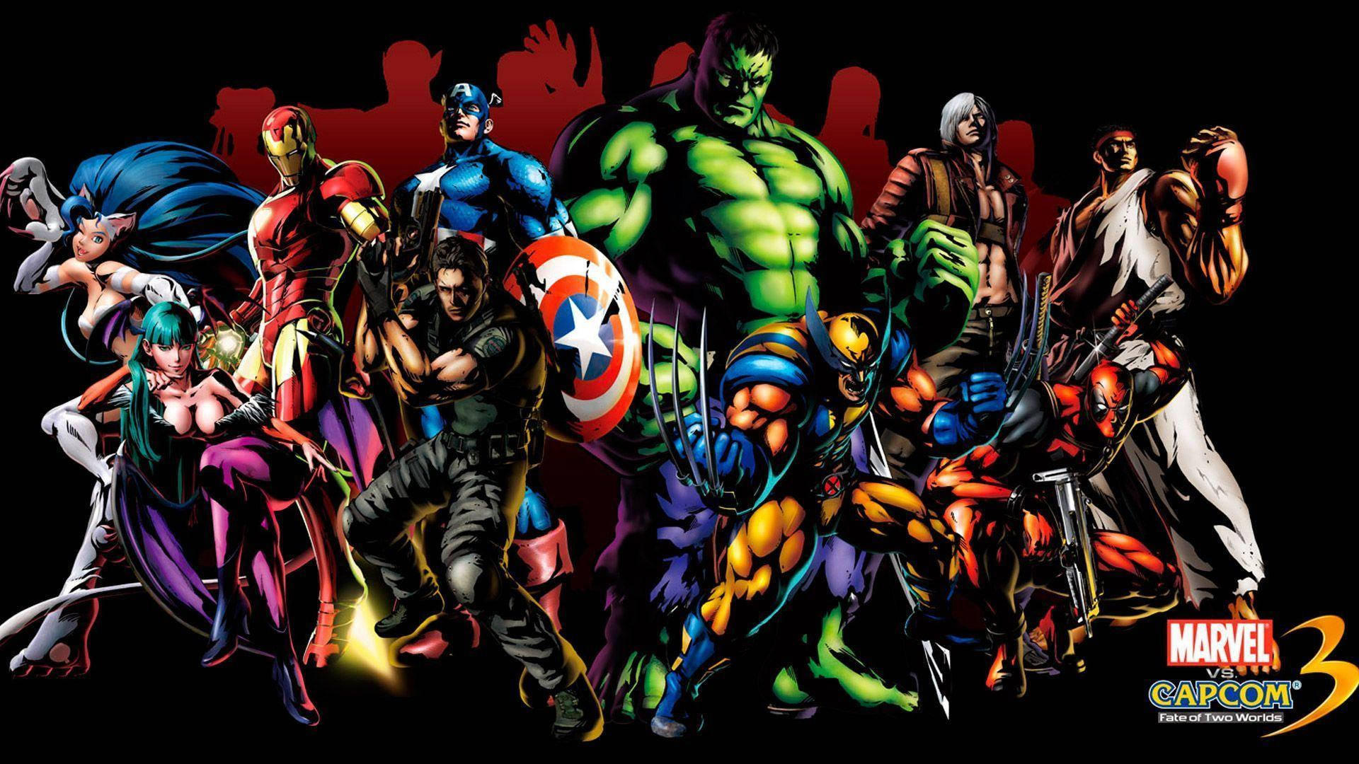 Marvel Superhelte Capcom 3 tema tapet. Wallpaper
