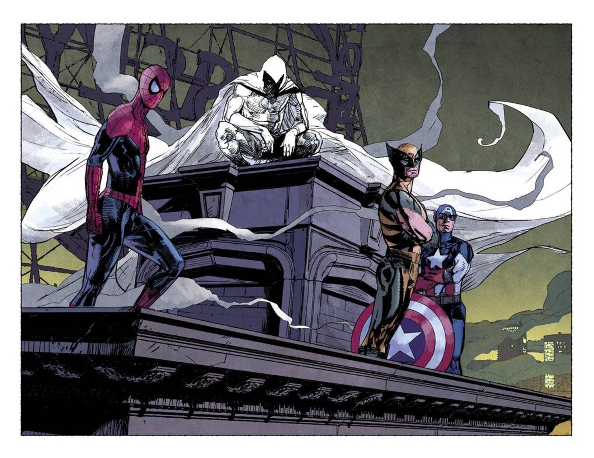 Marvel Superheroes Moon Knight Wallpaper