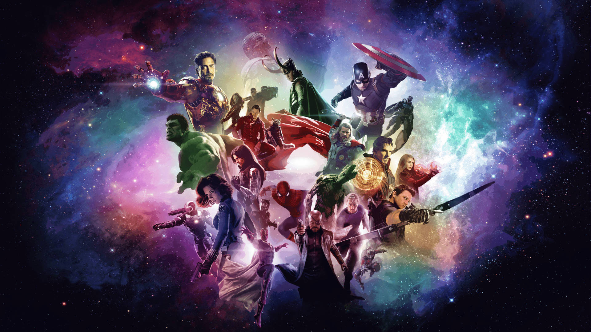 Marvelsuperhelden Universum Wallpaper