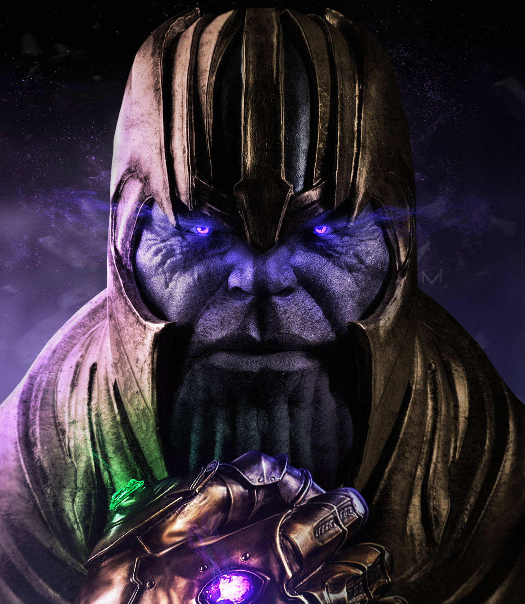Papelde Parede 4k Para Desktop Do Thanos Da Marvel. Papel de Parede