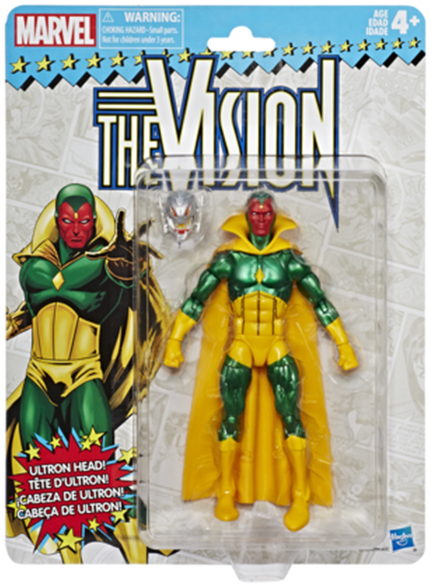 Marvel The Vision Action Figurewith Ultron Head PNG