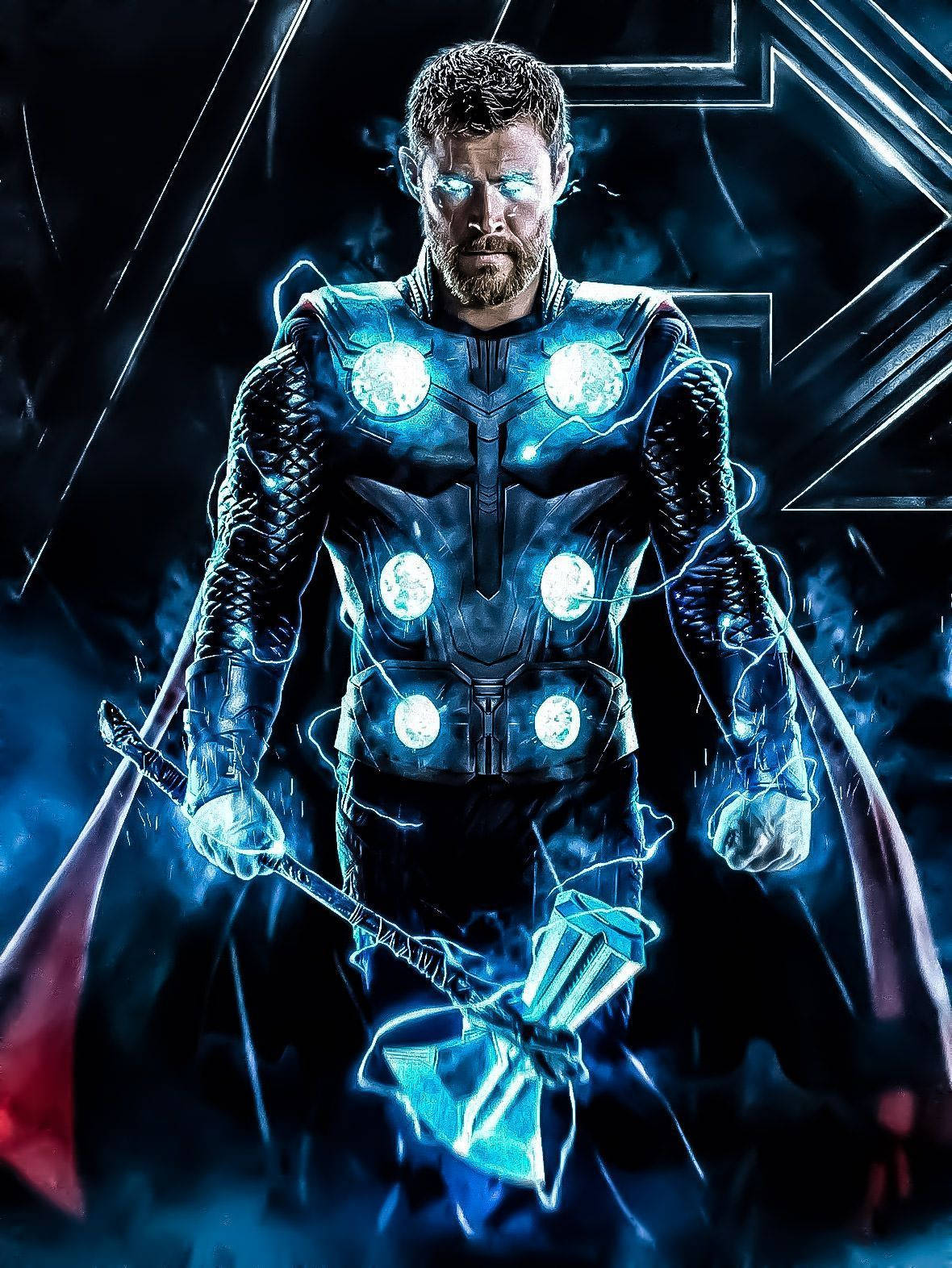 Marvel Thor Stormbreaker Digital Art Background