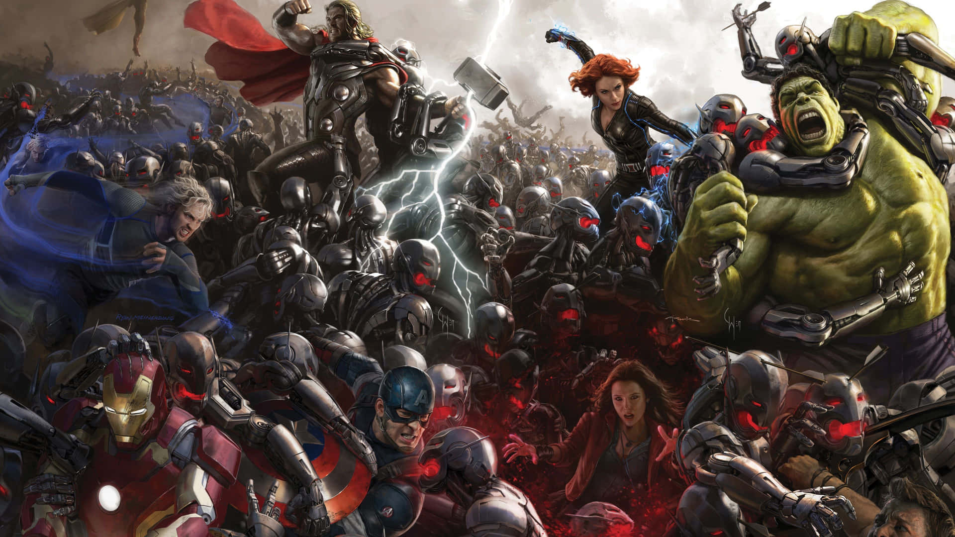 Get ready to assemble your favourites from the Marvel Universe Wallpaper