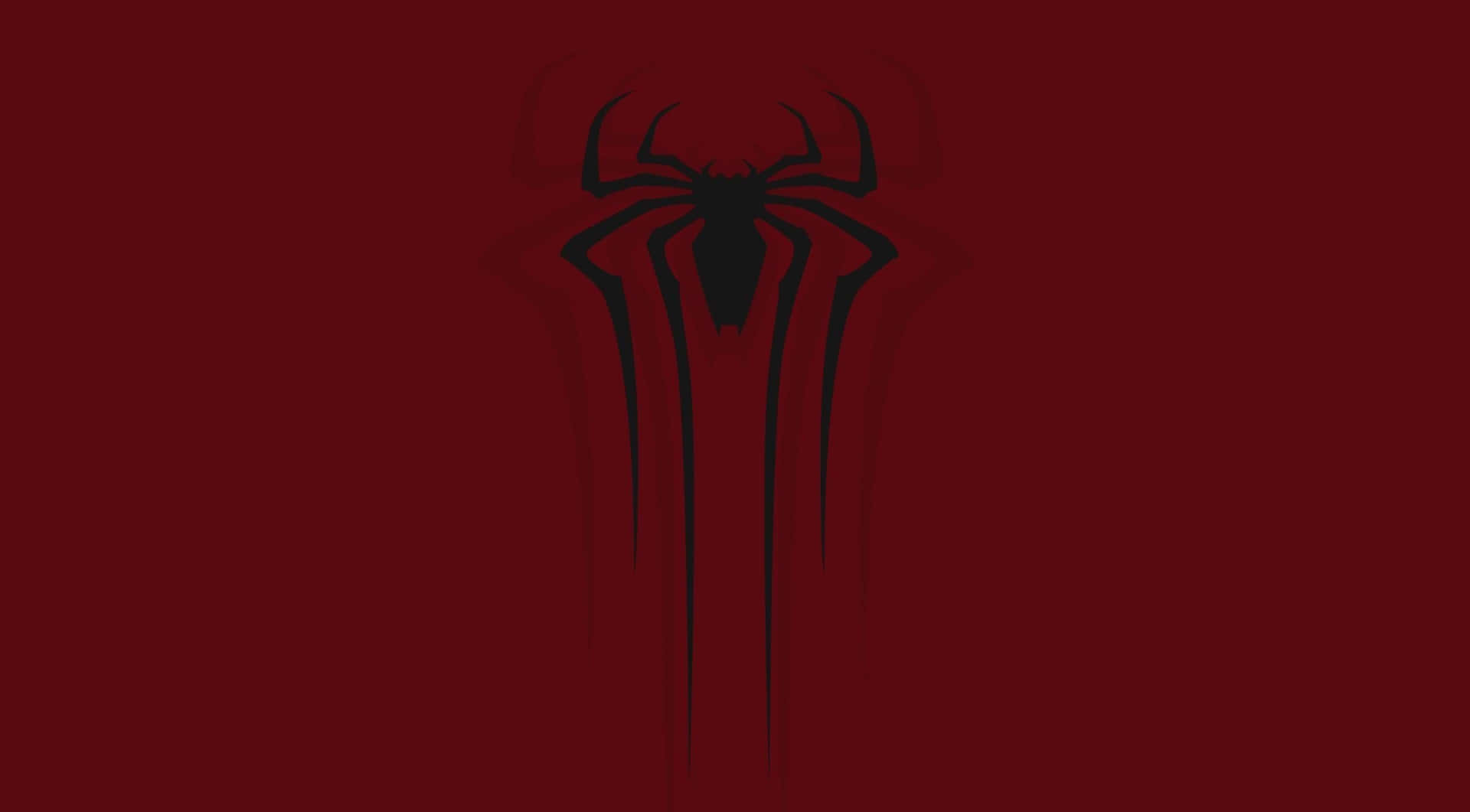The Spider - Man Logo On A Red Background Wallpaper