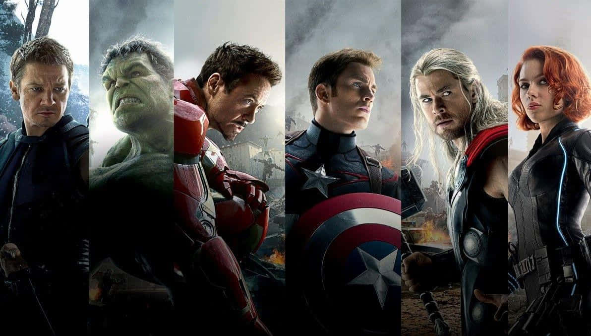 Universo Marvel Originali Sei Avengers Sfondo