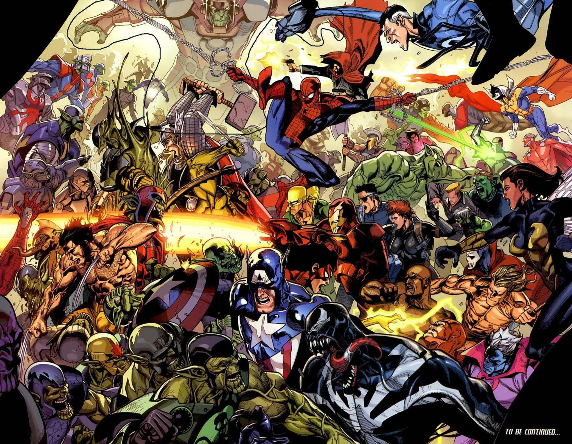Marvel Skurke Comic Kunst Wallpaper