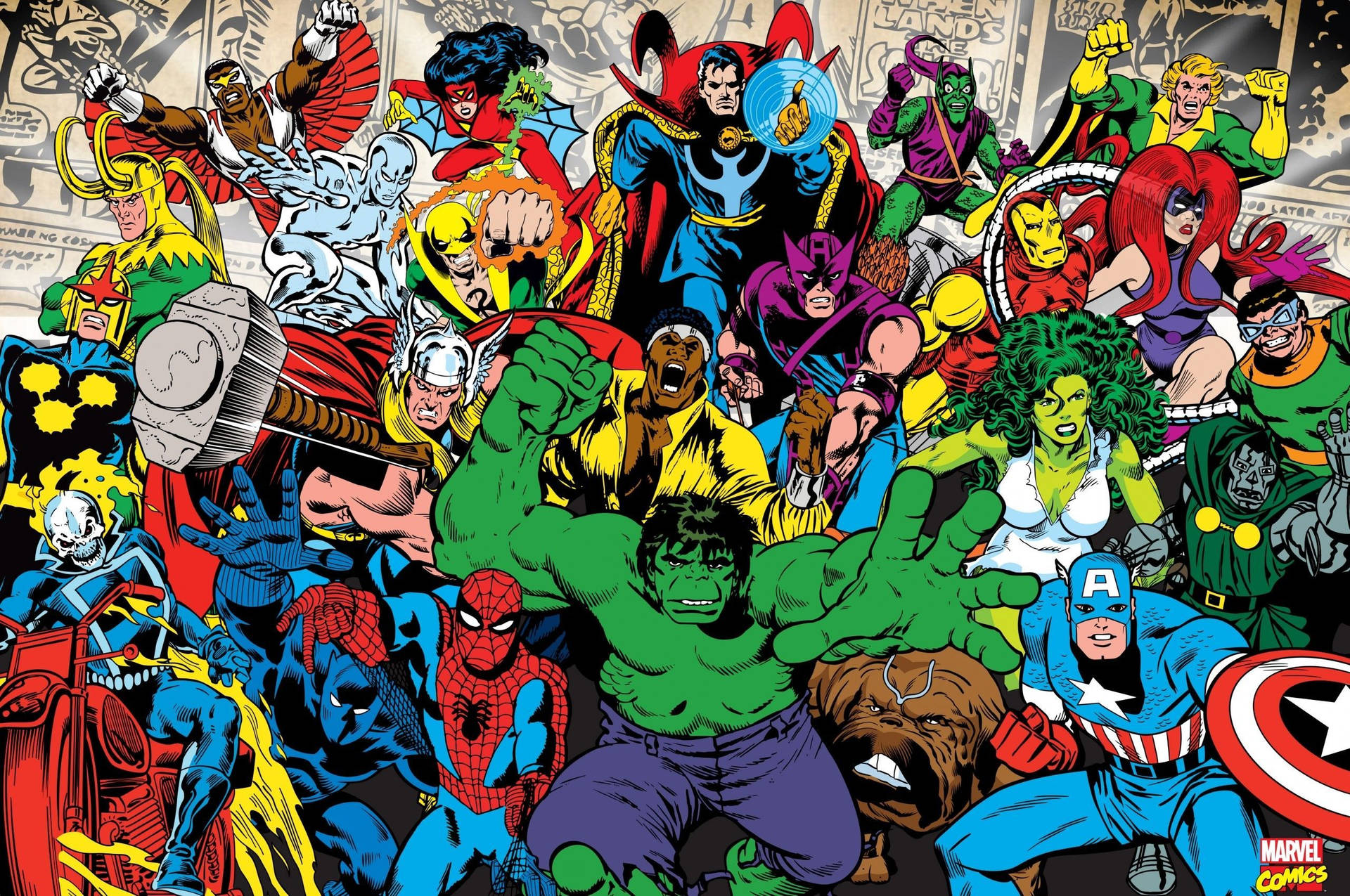 Marvelbösewichter Comics Titelbild Wallpaper