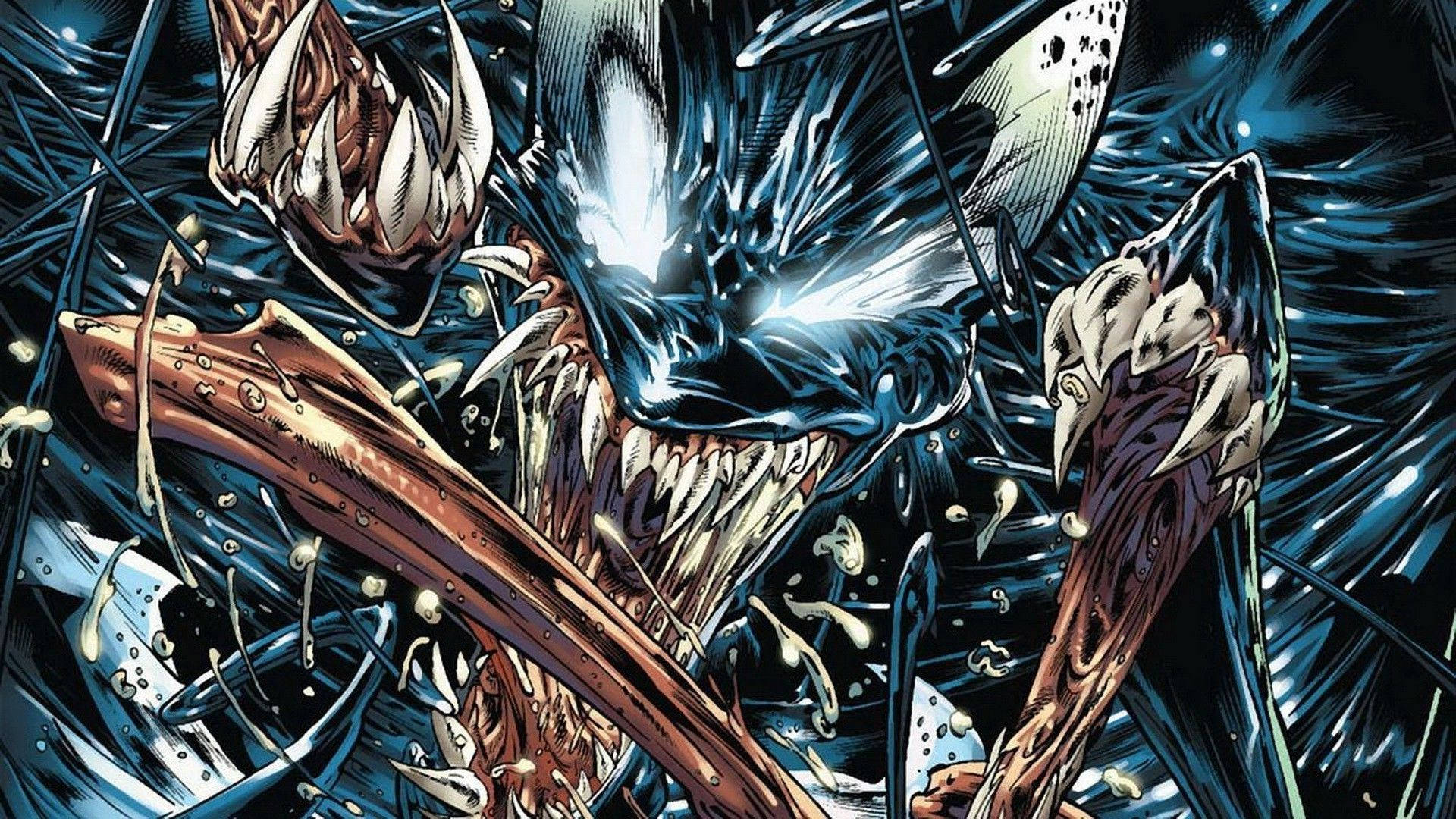 Marvel Villains Ferocious Venom Wallpaper