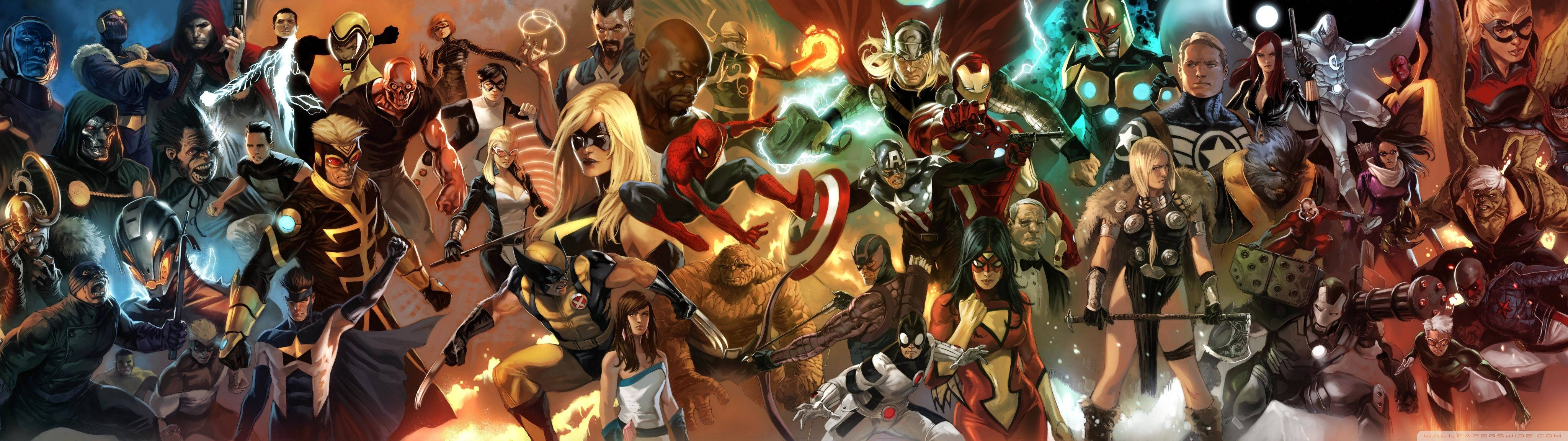 Marvel Villains Widescreen Wallpaper