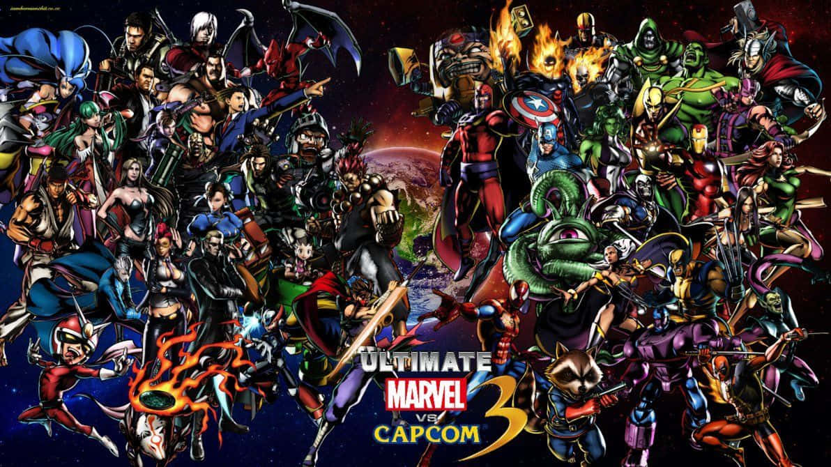 Marvel Vs Capcom Epic Battle Wallpaper Wallpaper