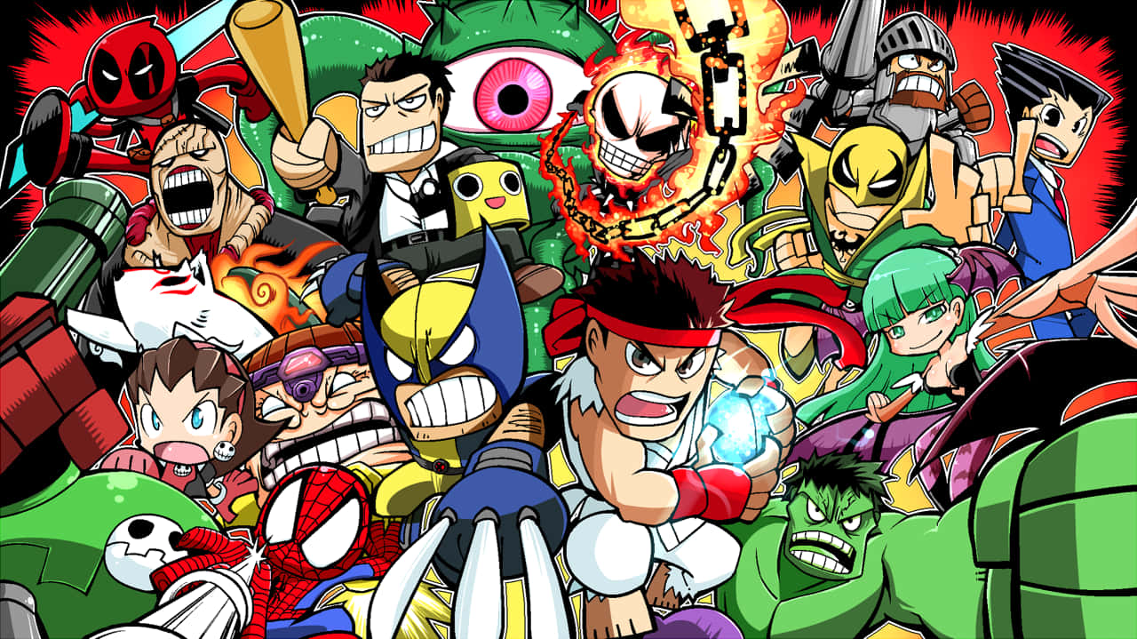 Clash of the Heroes: Marvel Vs Capcom Wallpaper
