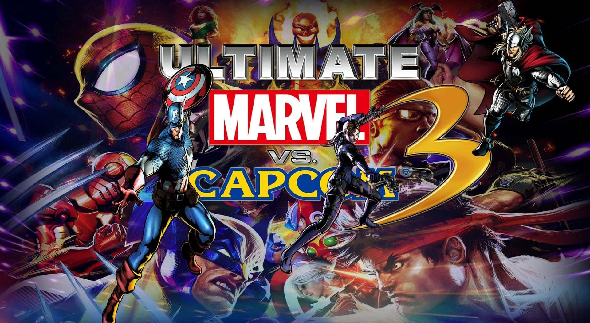 Marvel Vs Capcom Characters Showdown Wallpaper