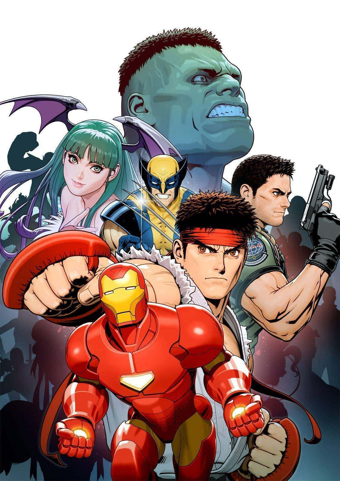 Pertarungan Epik Marvel Vs Capcom Ultimate Wallpaper