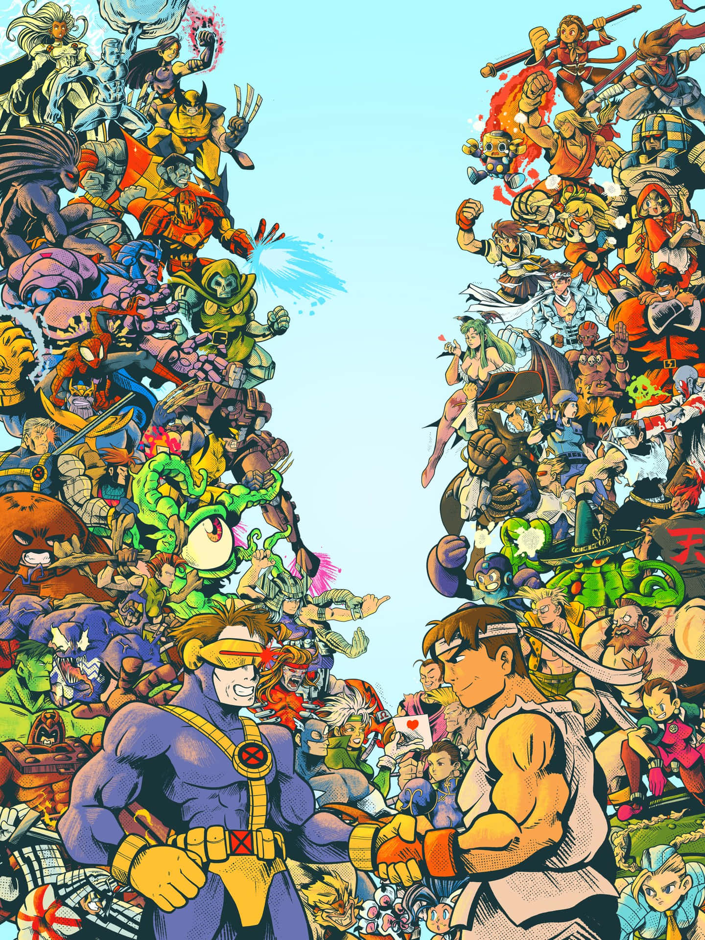 Marvel and Capcom Heroes Unite Wallpaper