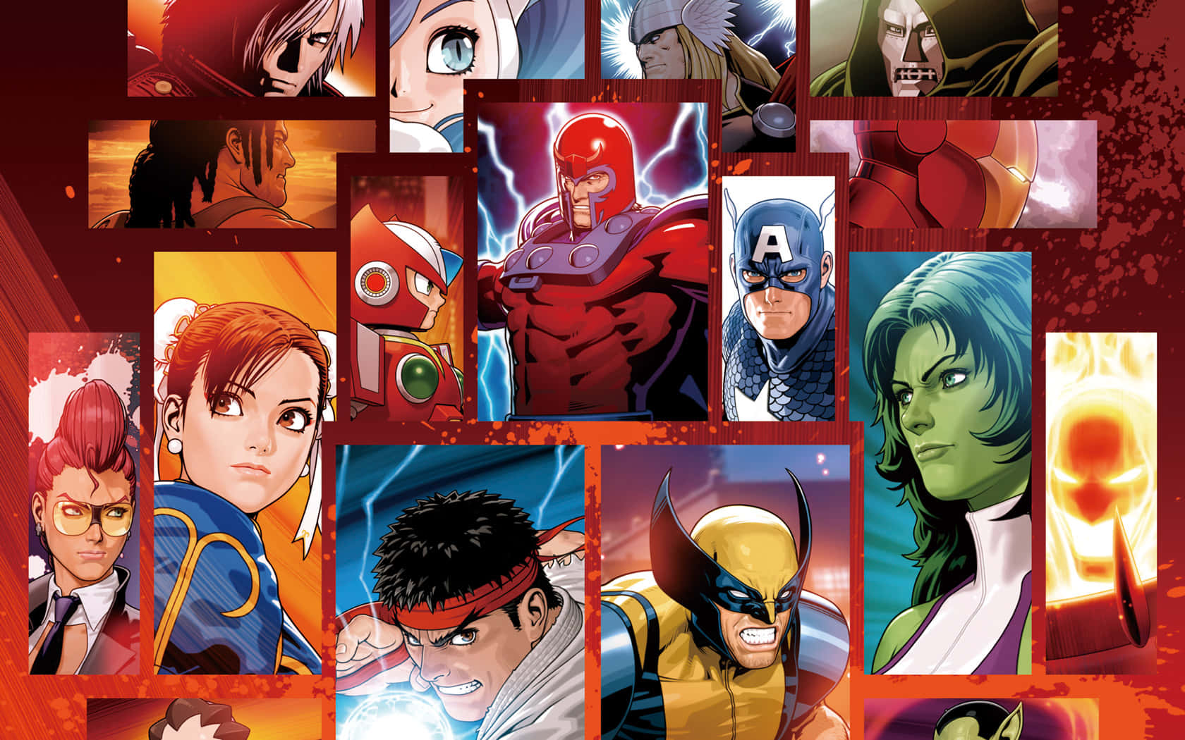 Marvel_vs_ Capcom_ Collage Wallpaper
