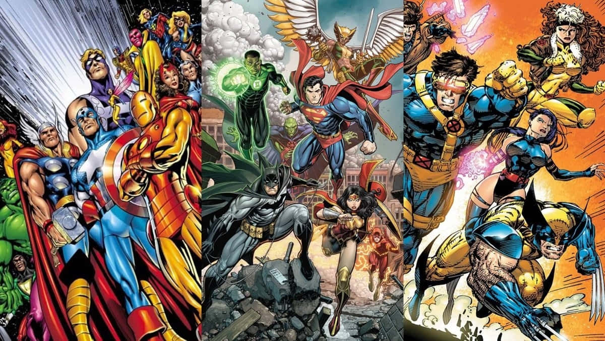 Marvel Vs D C Heroes Showdown Wallpaper