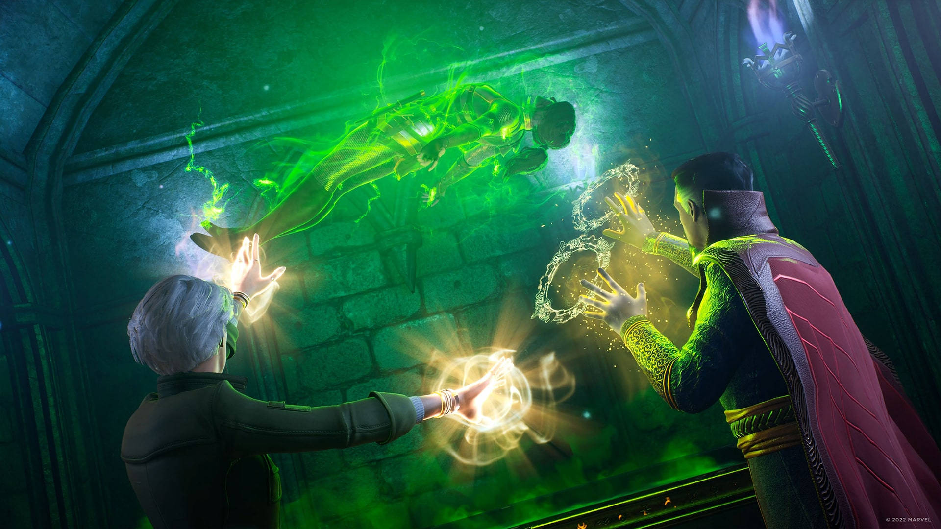 Marvel Xbox Midnight Suns Doctor Strange Hunter Magic Background