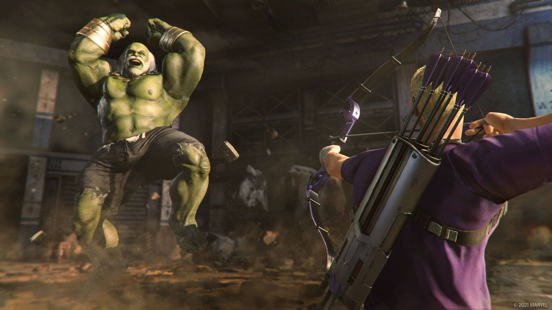 Marvel Xbox Hulk Vs Hawkeye Background