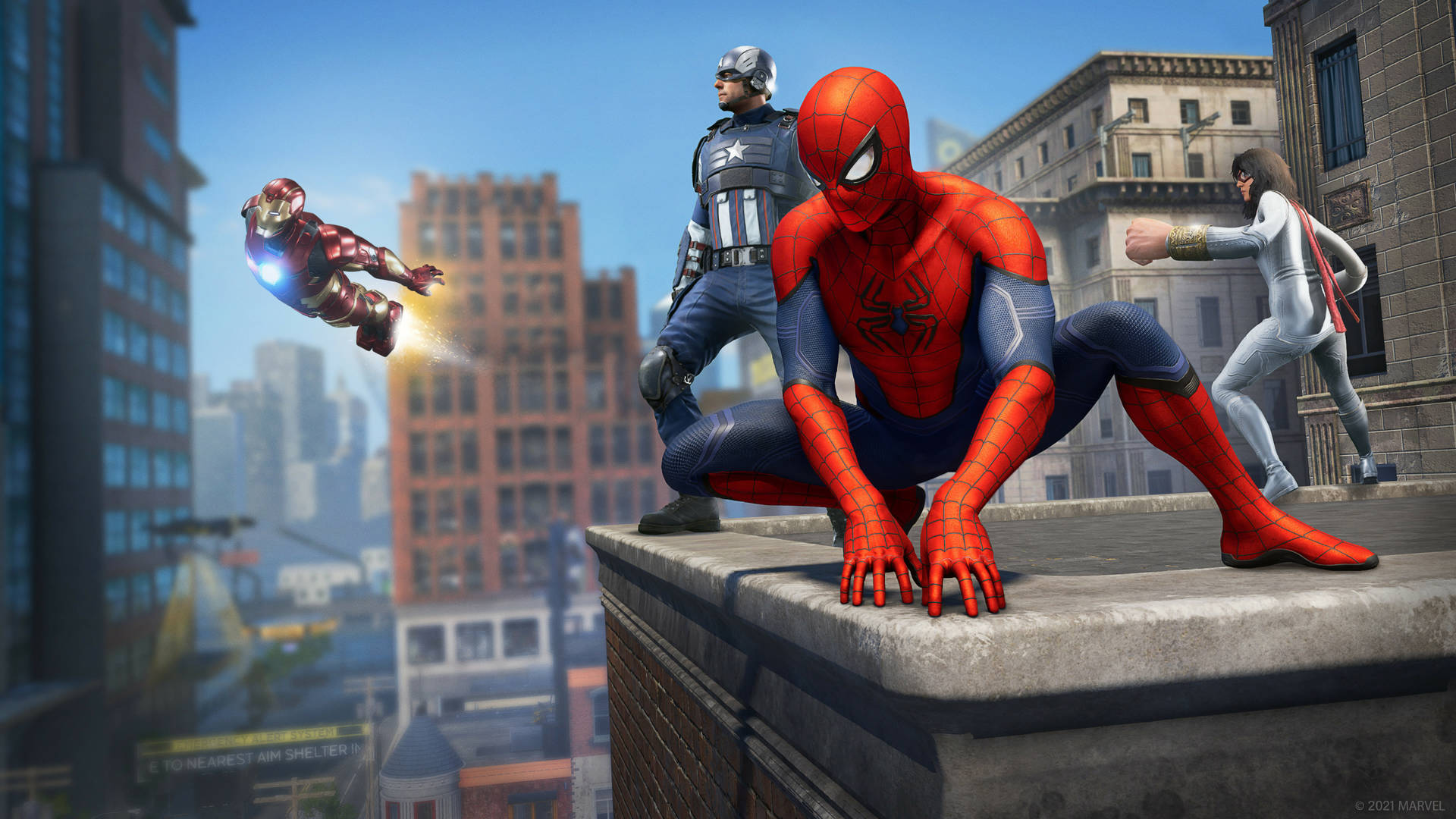 Gør dig klar til at træde ind i et verden af superhelte med det nye Marvel Xbox! Wallpaper