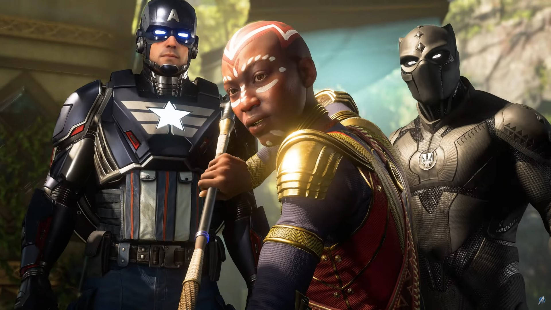 Gåmed I Avengers Med Marvel På Xbox - Använd Till Din Dator- Eller Mobiltelefonbakgrund. Wallpaper