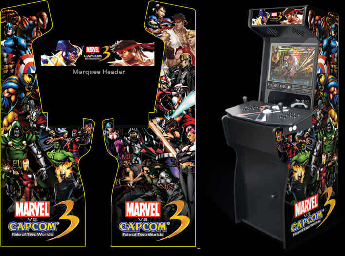 Marvelvs Capcom3 Arcade Cabinet PNG