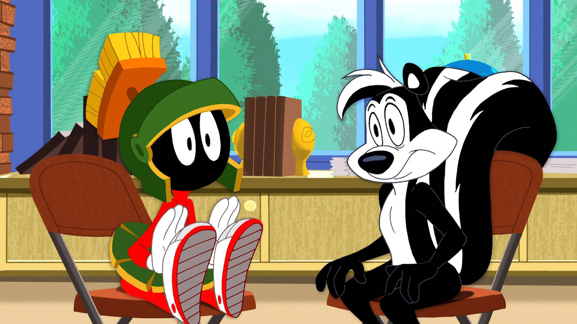 Marvin The Martian And Pepe Le Pew Wallpaper