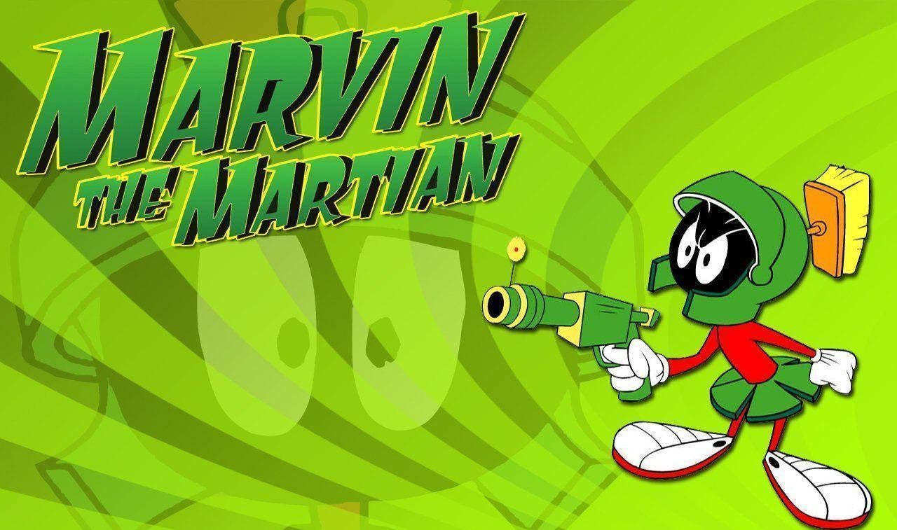 Marvin The Martian Logo Wallpaper