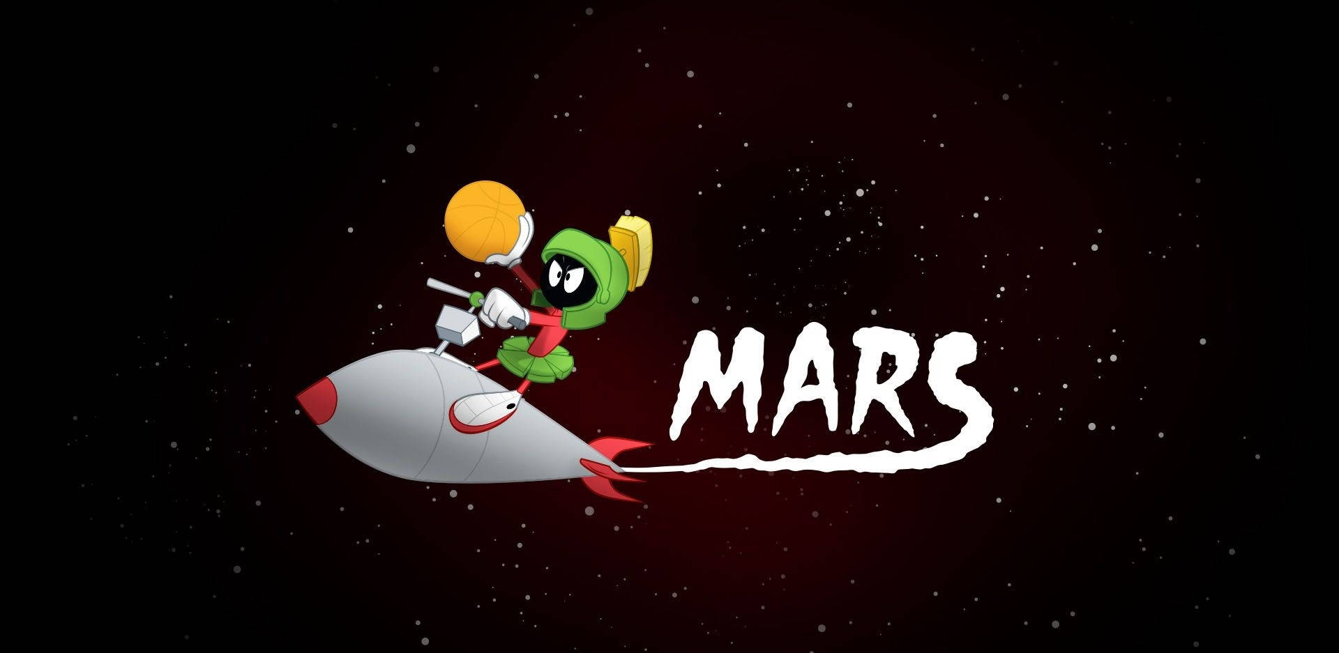 Marvin The Martian Riding Missile Wallpaper