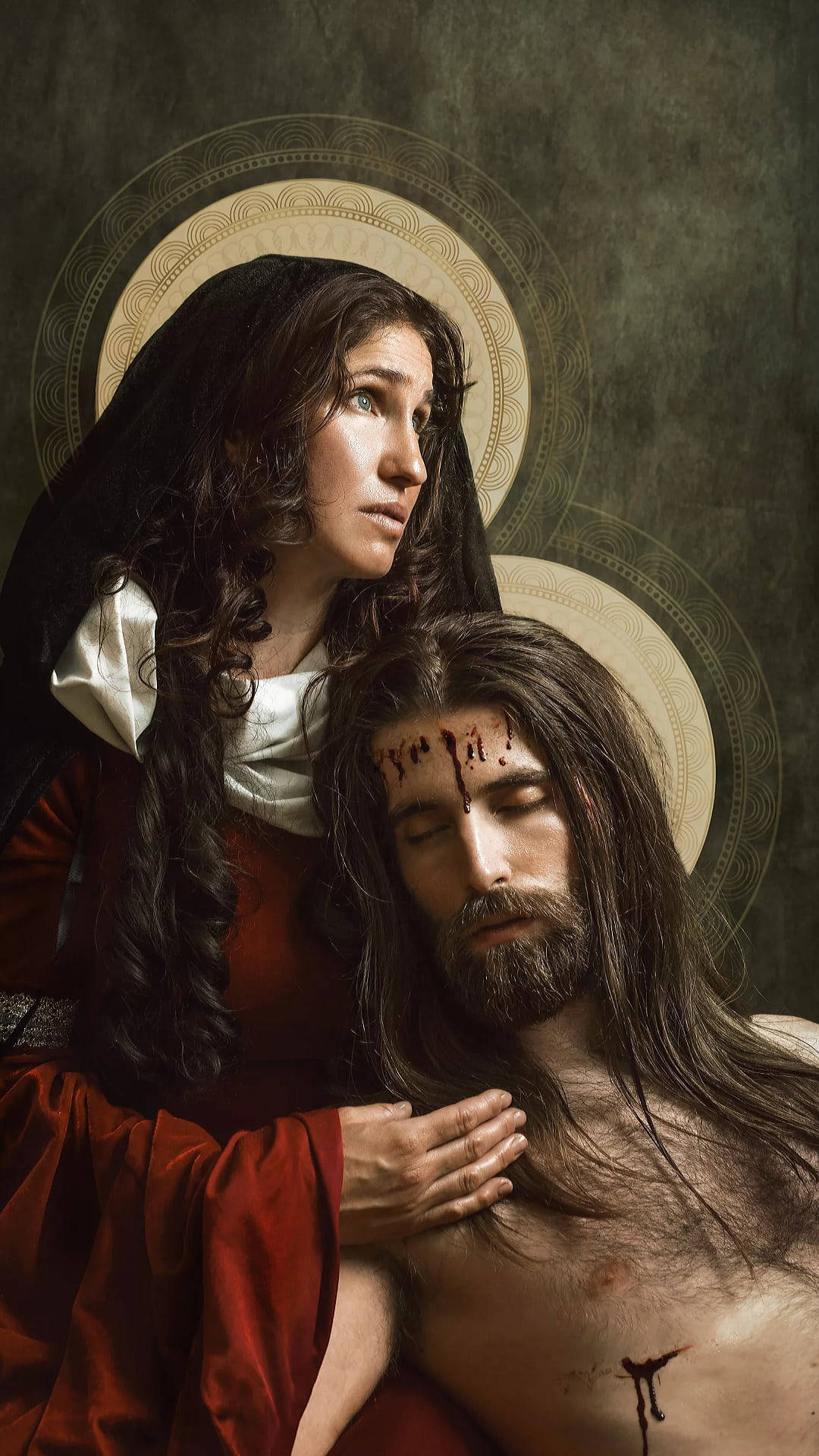 Mary And Jesus Mourning