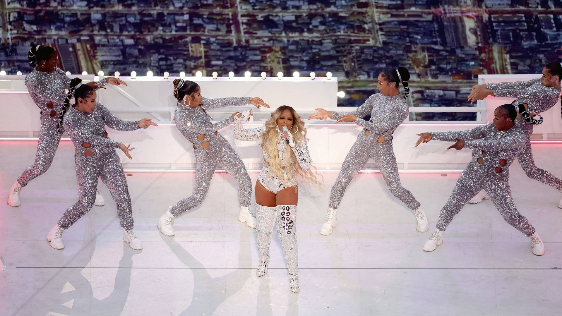 Posede Baile De Mary J Blige En El Super Bowl Fondo de pantalla