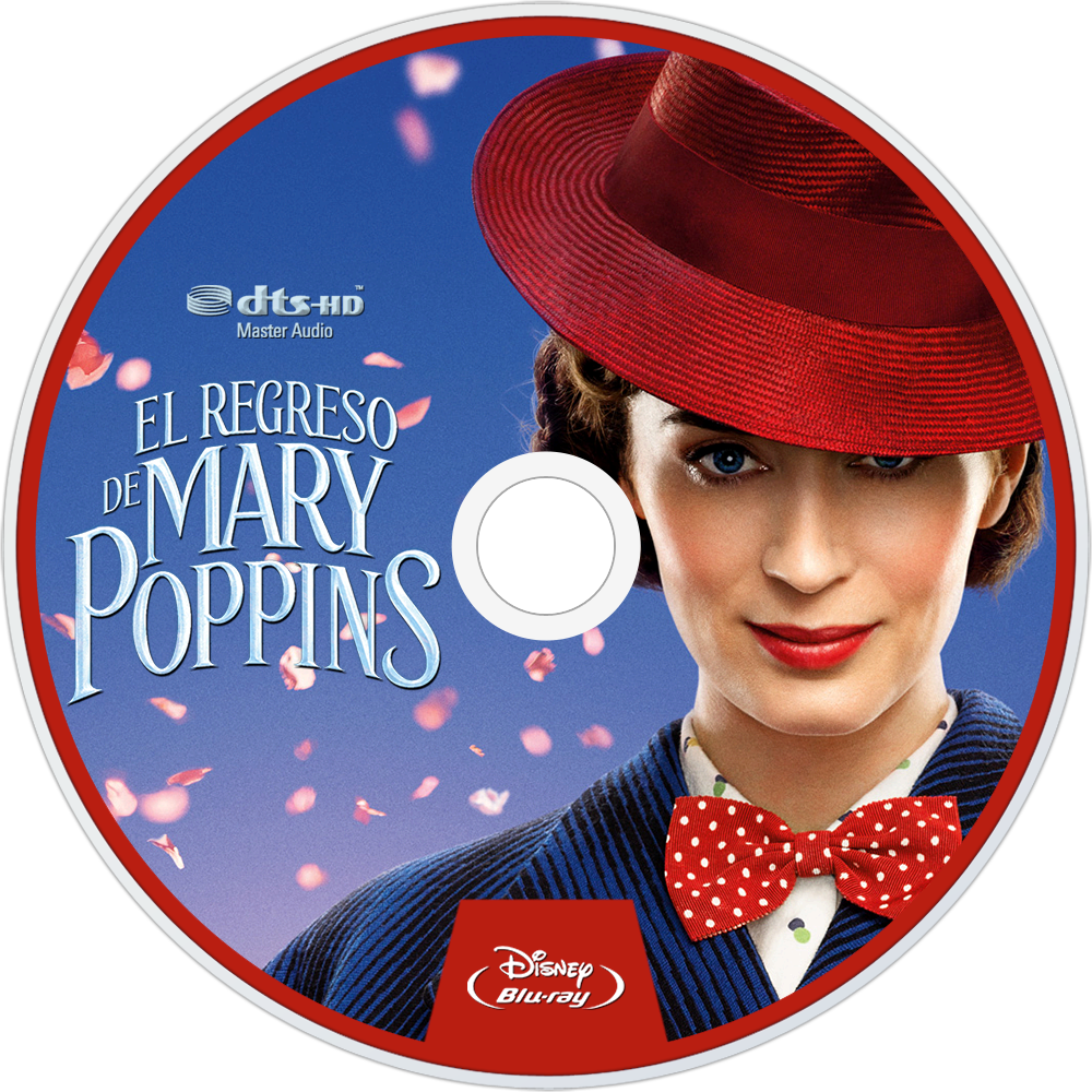 Mary Poppins Returns Blu Ray Disc Design PNG