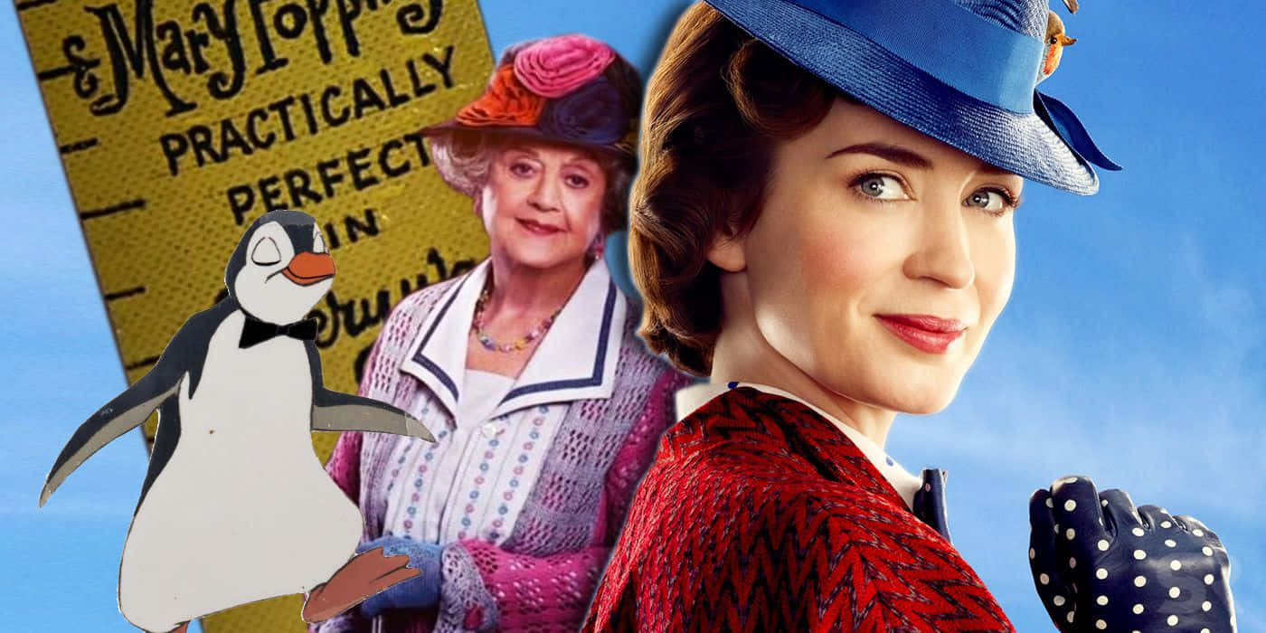 Mary Poppins Returns Castand Animated Character Wallpaper