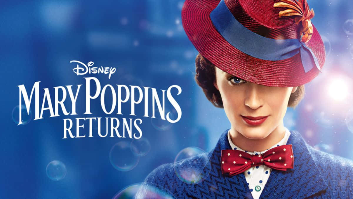 Mary Poppins Returns Movie Promotional Art Wallpaper