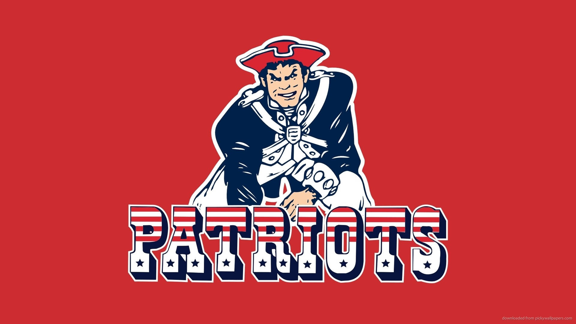 Logo af New England Patriots Mascot Wallpaper