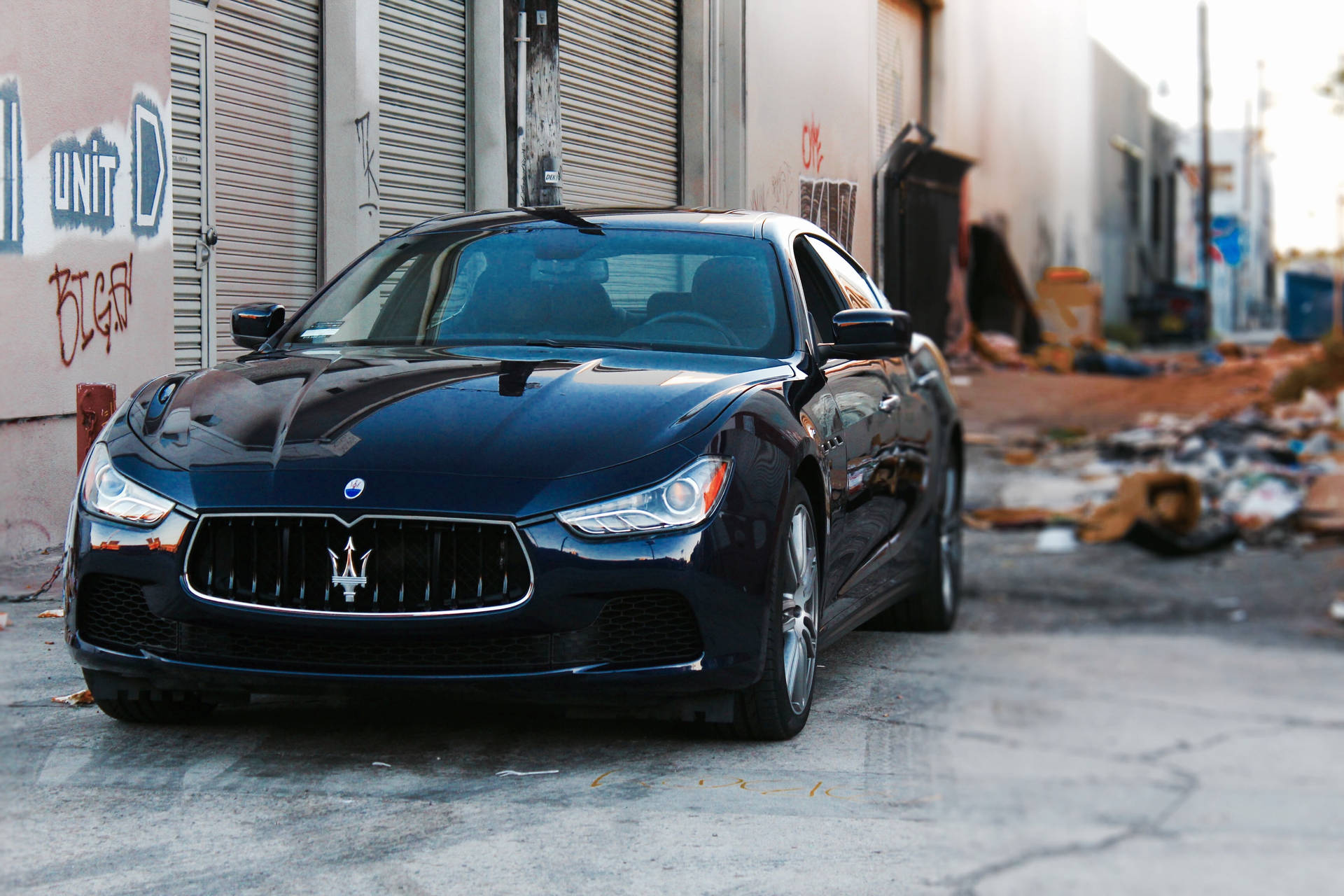 Maserati Car On Alleyway