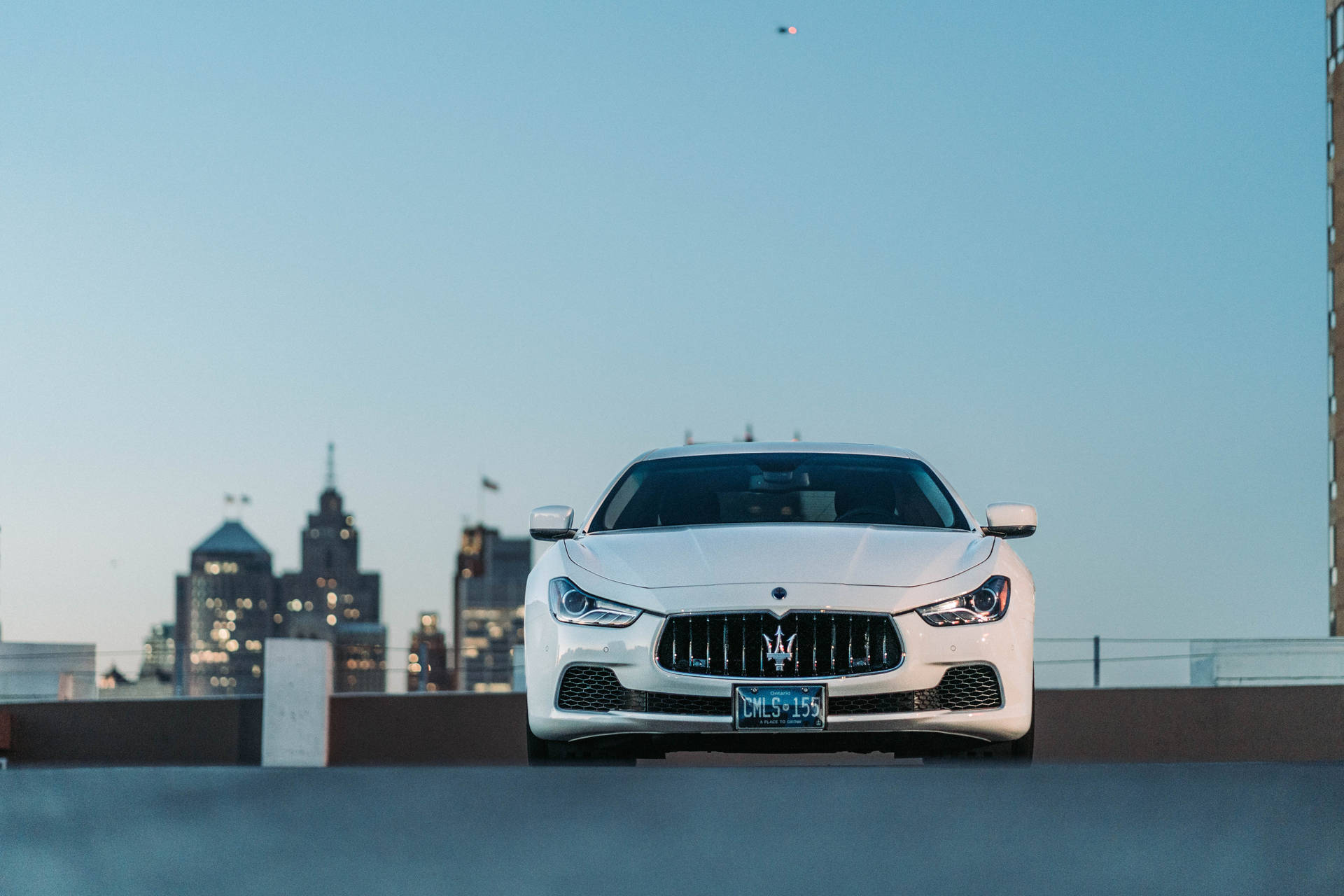 Maserati Car Rooftop Shot