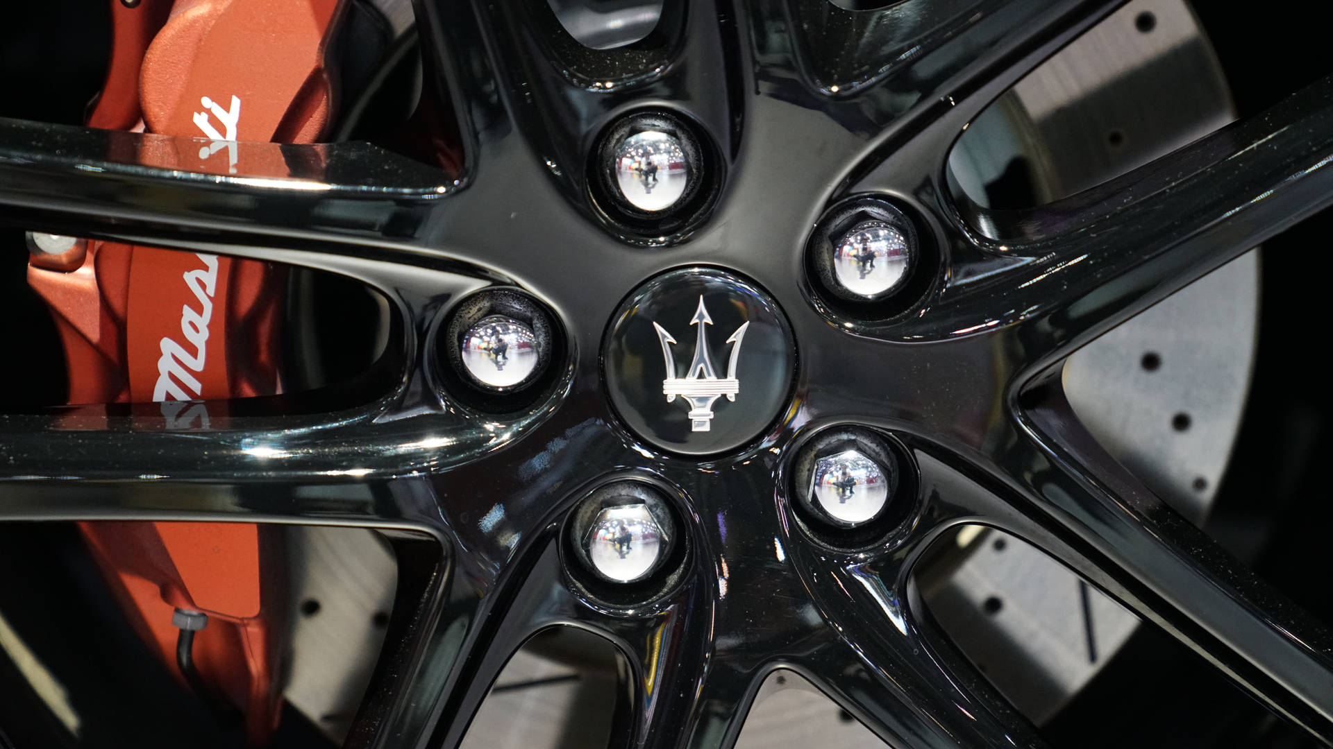 Maserati Car Wheel Close-up